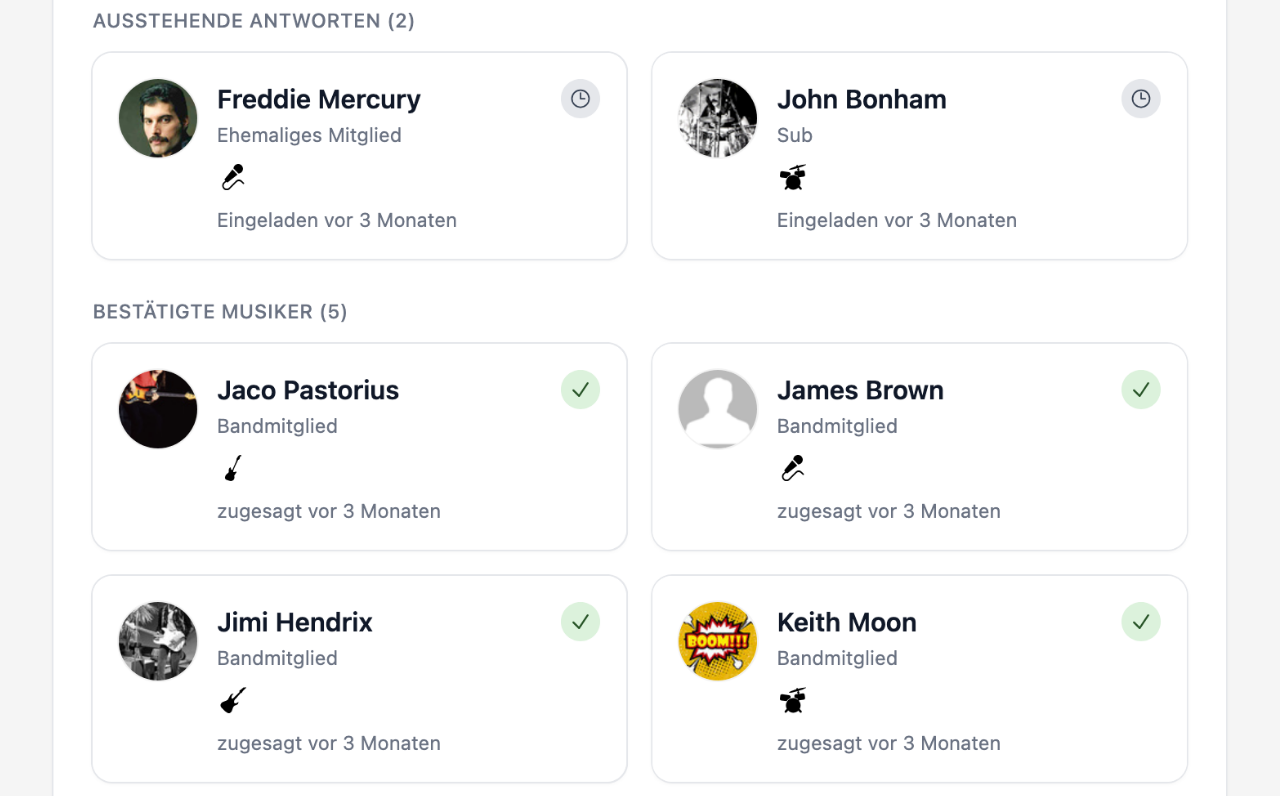 Gixtra dashboard showing gig overview