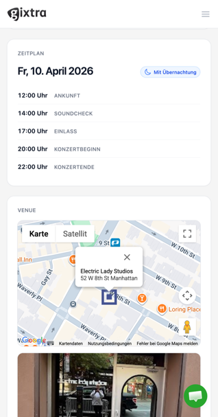 Mobile Gixtra view